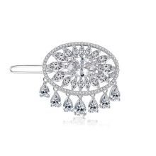 Fashion Big Sun Shape Fine CZ Hair Pin Accessories Jewelry